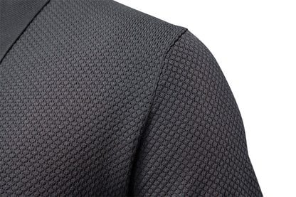 Men’s Textured Knit Polo Shirt