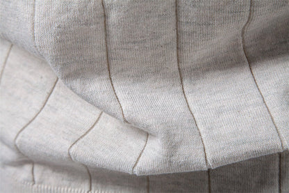 Textured Cotton Knit T-Shirt