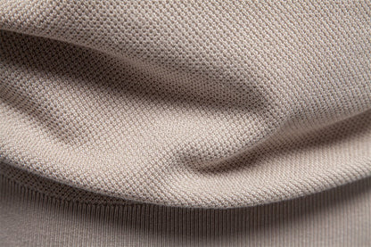 Textured Knit Crew Neck T-Shirt