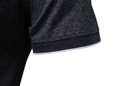 Men’s Zip Collar Polo Shirt