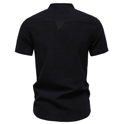 Cotton Linen Short Sleeve Shirt