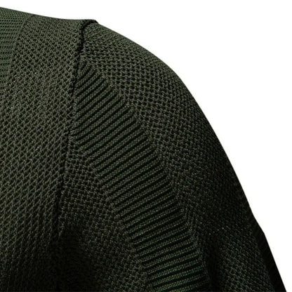 Men’s Ribbed Knit Polo Shirt