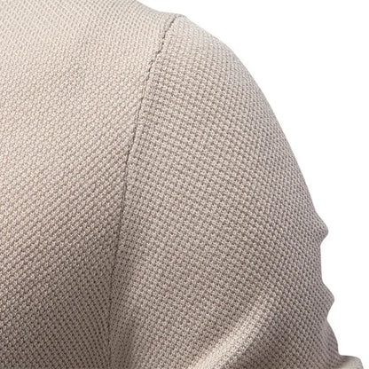 Textured Knit Crew Neck T-Shirt