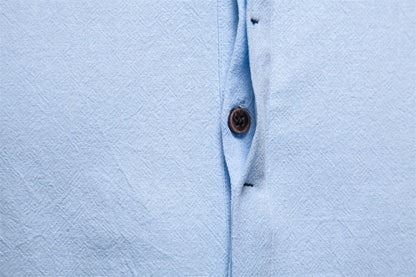 Cotton Linen Short Sleeve Shirt