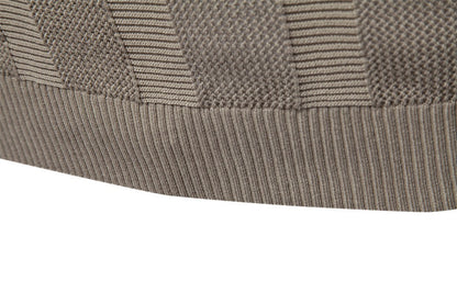 Men’s Ribbed Knit Polo Shirt