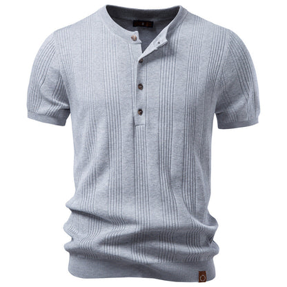 Breathable Knit Polo Shirt