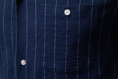 Vertical Stripe Short Shirt