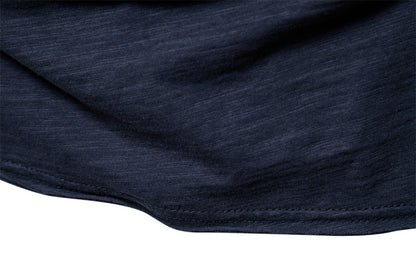 Solid Cotton Crew Neck T-Shirt