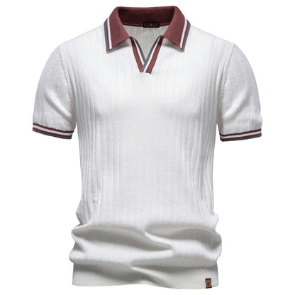 Men’s Heritage Contrast Collar Knit Polo Shirt