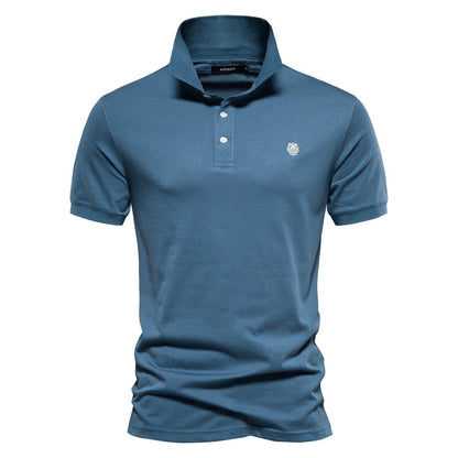 Classic Cotton Embroidered Polo Shirt