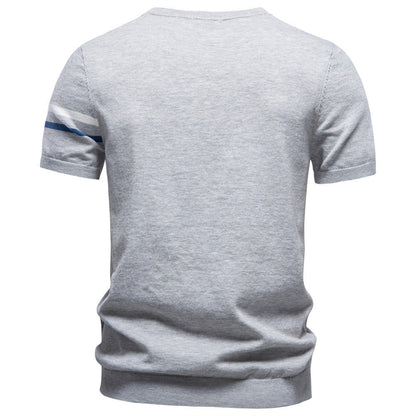Men’s Cotton Crew Neck Knit T-Shirt