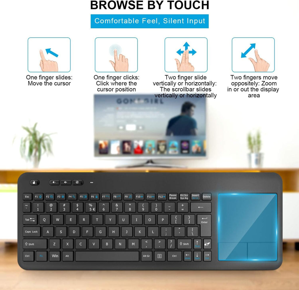 Ultra-Thin 2.4G Wireless Keyboard with Touchpad